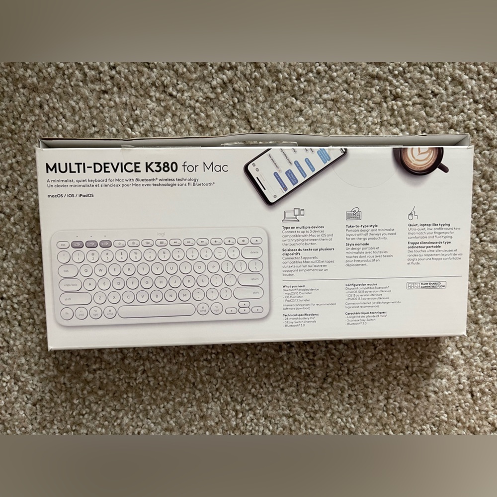 Logitech K380 Multi Device Bluetooth Keyboard - Picture 6 of 6